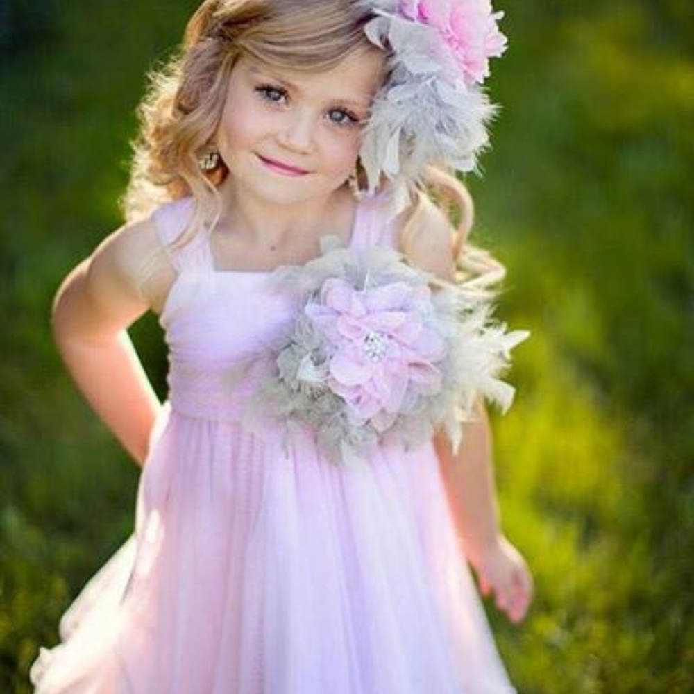 Feather Dress with Headpiece